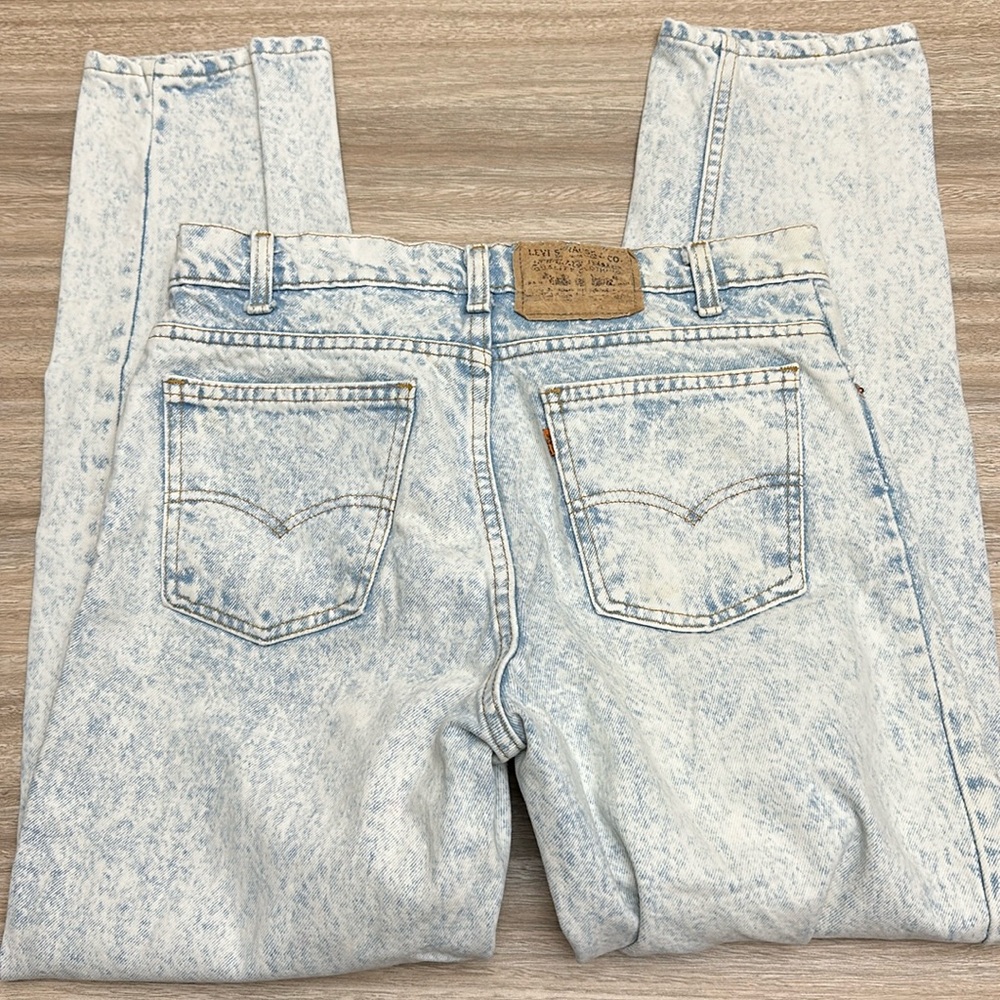 Orange tab San Francisco Vintage Levi’s 33x30 light acid wash amazing condition - Picture 1 of 10